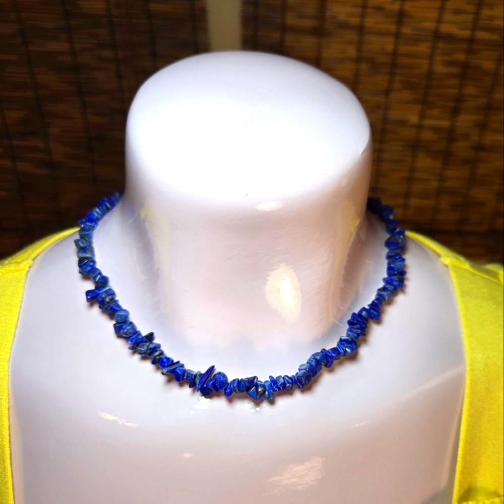 Genuine Natural Lapis Lazuli Stone Necklace